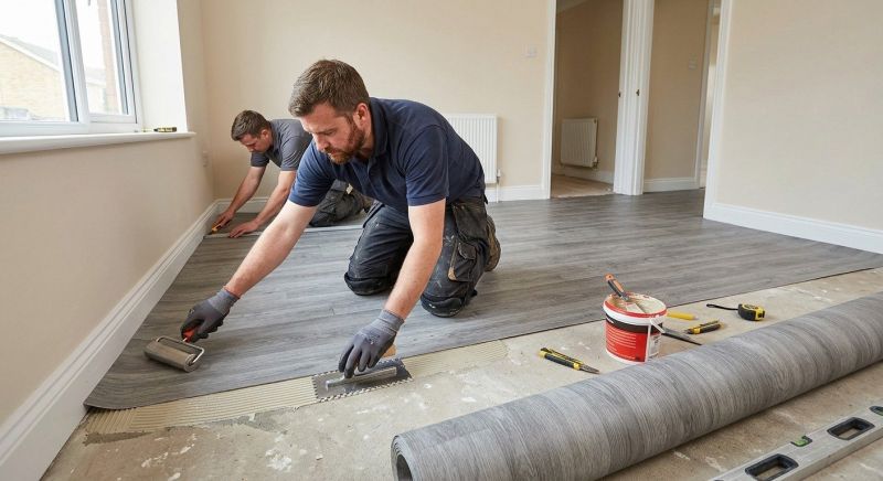 Sheet Linoleum Installation in Boerne, TX